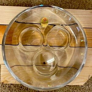 Dresden 24% Lead Crystal 3 Tealight Votive Candle Holder Made in Germany